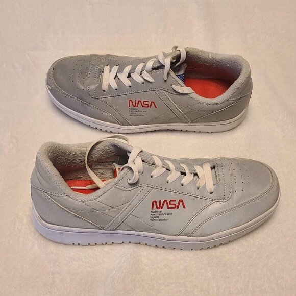 NASA Captain Shoes Retro Reflective Silver Gray White Size 8.5 M - Picture 7 of 14